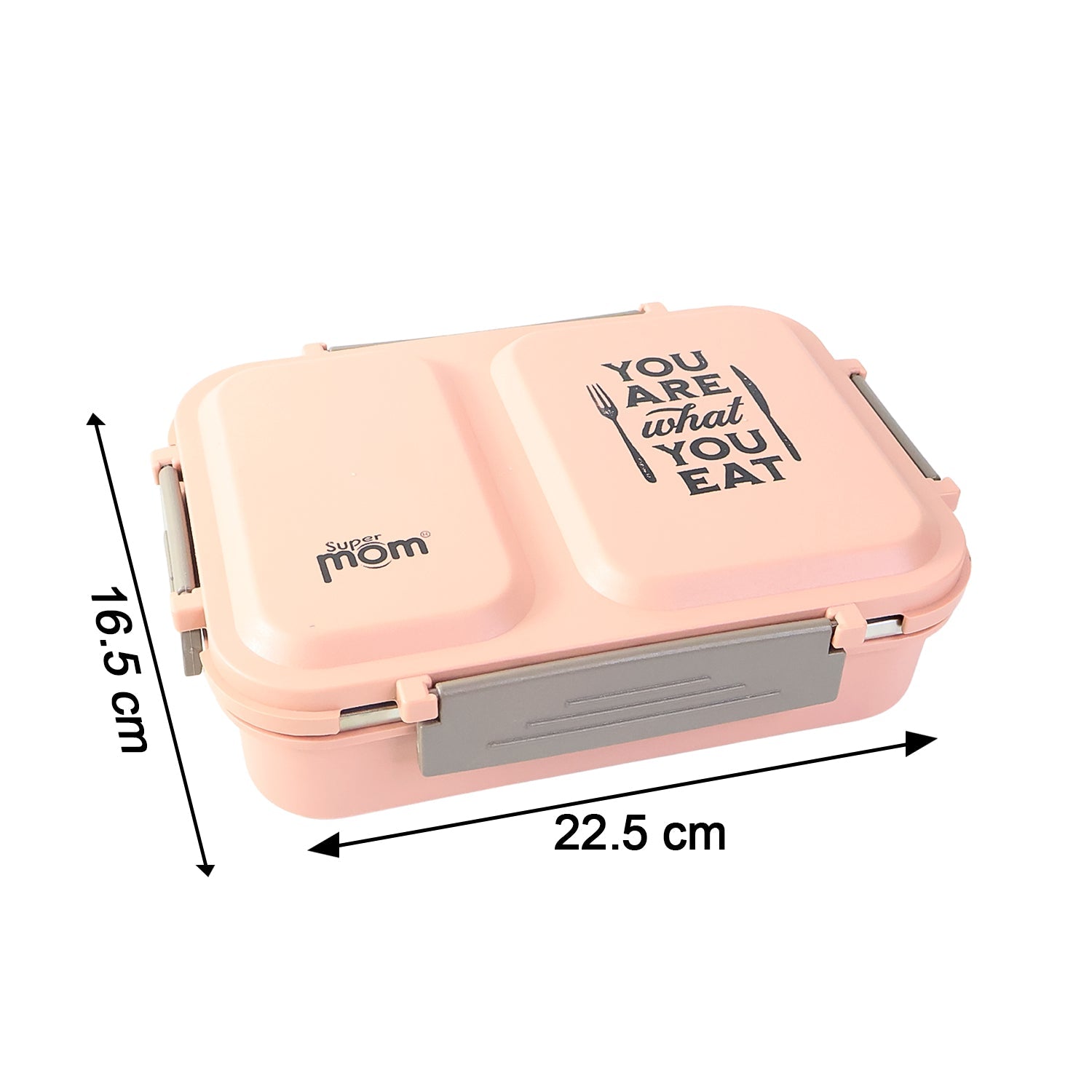 Supermom 2 Partition Stainless Steel Lunch Box Supermom 2 Partition Stainless Steel Lunch Box